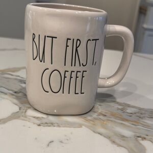 Rae Dunn Cream 'But First, Coffee' Mug